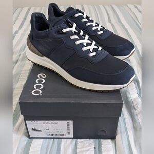 Men's Ecco Astir Leather Sneakers Marine/Night Sky Size EU 46 US 12-12.5